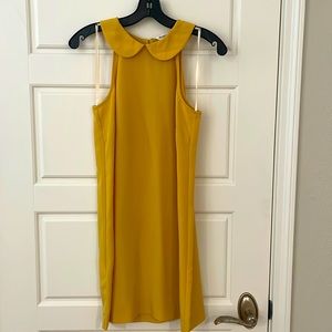 BCBG Generation mustard yellow sleeveless dress.